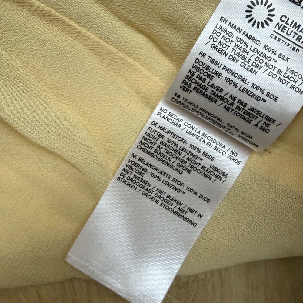 Reformation Frankie Silk Maxi Dress Gown Honeyglow Floral Party Wedding, SIZE 0 - Picture 12 of 12